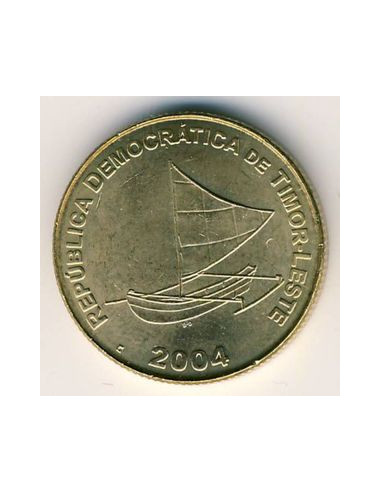 Awers monety Timor Wschodni 25 Centavo 2004