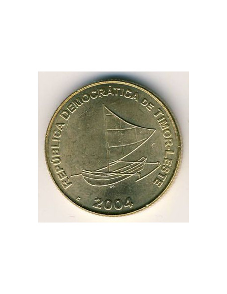 Awers monety Timor Wschodni 25 Centavo 2004