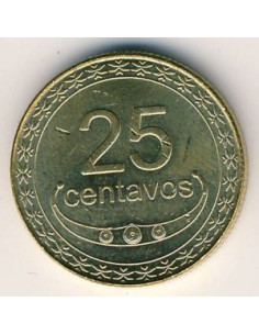 Awers monety Timor Wschodni 25 Centavo 2004 2