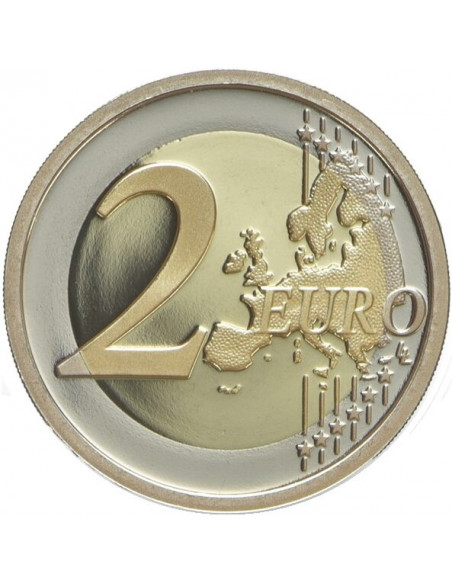 Rewers monety Watykan 2 euro 2020 500 rocznica śmierci Raffaello Sanzio