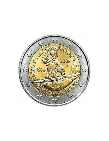 Awers monety Watykan 2 euro 2006 500lecie Gwardii Szwajcarskiej