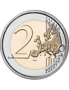 Awers monety Niemcy 2 euro 2020 50 rocznica uklęknięcia Willy’ego Brandta 2