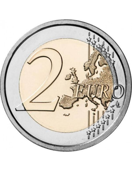 Rewers monety Niemcy 2 euro 2020 50 rocznica uklęknięcia Willy’ego Brandta