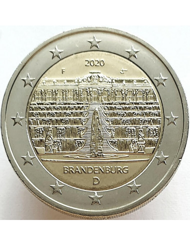 Awers monety Niemcy 2 euro 2020 Brandenburgia