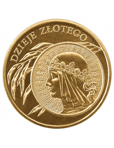 Awers monety 2 zł 2006 Dzieje złotego: 10 zł z 1932 r.
