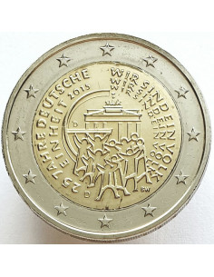 Awers monety Niemcy 2 euro 2015 25lecie zjednoczenia Niemiec