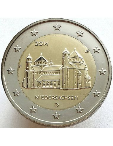 Awers monety Niemcy 2 euro 2014 Dolna Saksonia