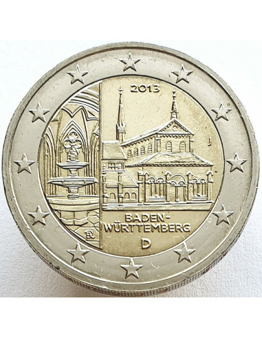 Awers monety Niemcy 2 euro 2013 BadeniaWirtembergia