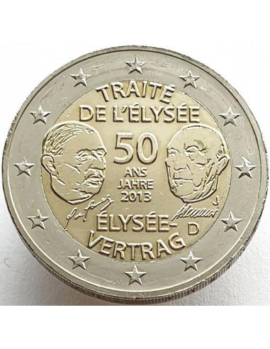 2 euro 2013 50 rocznica Traktatu Elizejskiego (Niemcy)
