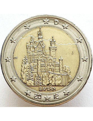Awers monety 2 euro 2012 Bawaria