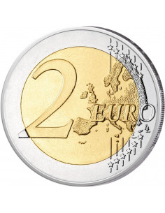 Awers monety Niemcy 2 euro 2009 10lecie wprowadzenia systemu euro Niemcy 2