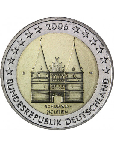 Awers monety 2 euro 2006 SzlezwikHolsztyn