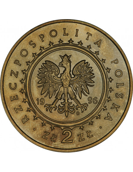 Rewers monety 2 zł 1996 Zamki i pałace w Polsce: Zamek w Lidzbarku Warmińskim