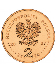 Awers monety 2 zł 2007 Konrad Korzeniowski/Joseph Conrad 18571924 2