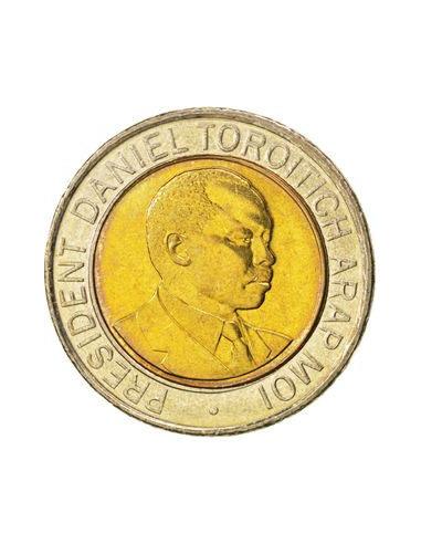 Awers monety Kenia 20 Szylingów 1998