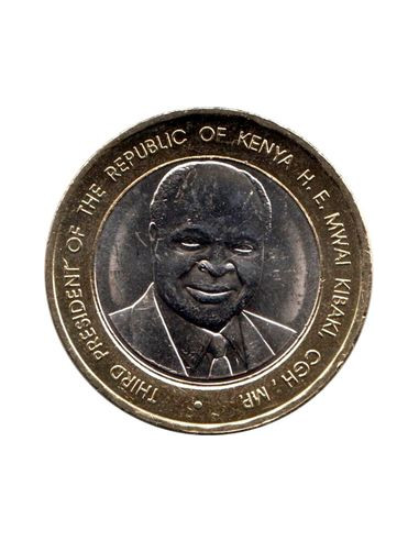Awers monety Kenia 40 Szylingów 2003 40 lat niepodległości