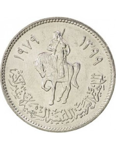 Awers monety Libia 100 Dirhamów 1979