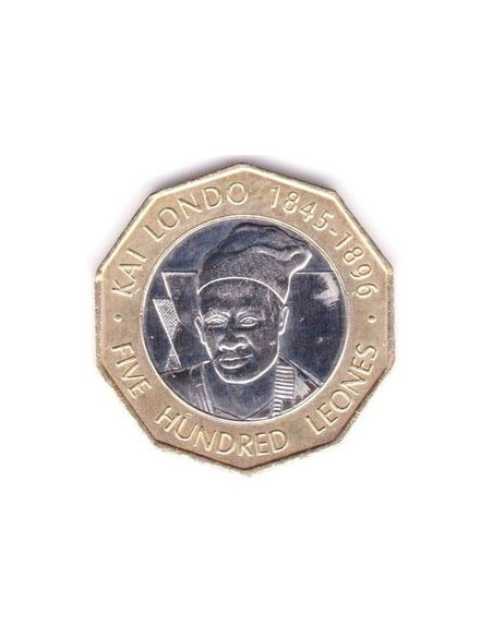 Awers monety Sierra Leone 500 Leonów 2004