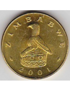 Awers monety Zimbabwe 2 Dolary 2001