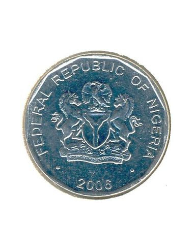 Awers monety 50 Kobo 2006 zmniejszony rozmiar