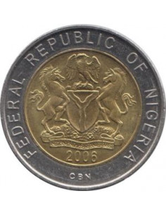 Awers monety Nigeria 1 Naira 2006