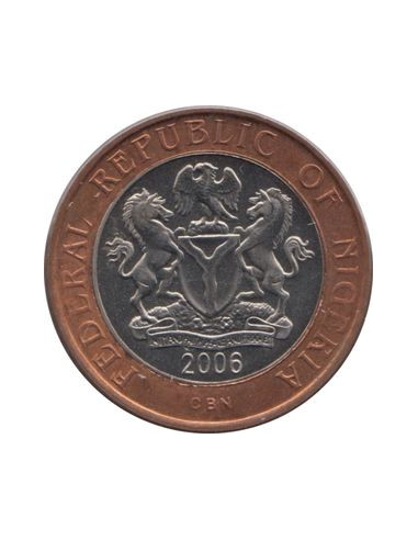 Awers monety 2 Naira 2006