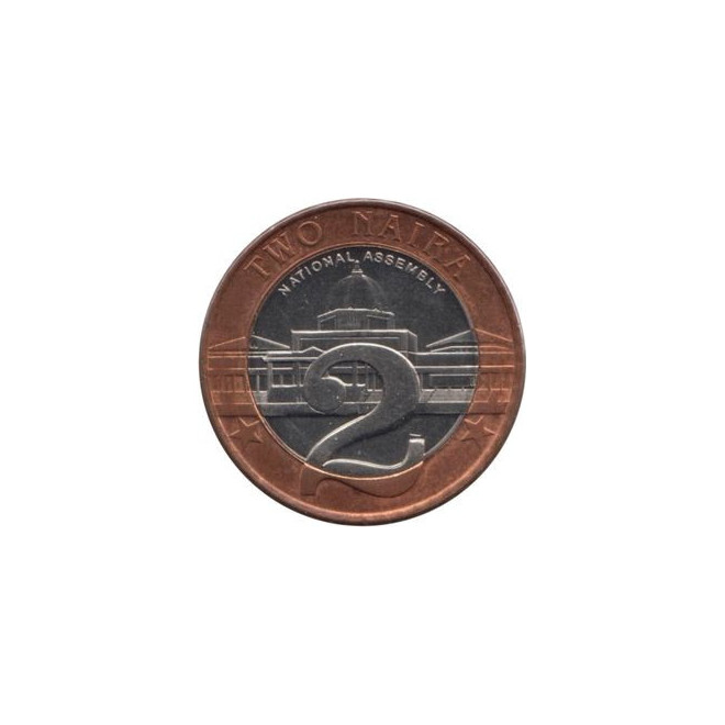 Rewers monety Nigeria 2 Naira 2006
