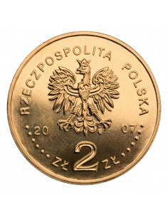 Awers monety 2 zł 2007 Polscy podróżnicy i badacze: Henryk Arctowski i Antoni B. Dobrowolski 2