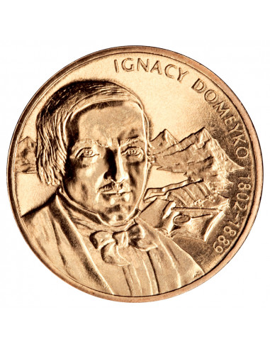 Awers monety 2 zł 2007 Polscy podróżnicy i badacze: Ignacy Domeyko 18021889