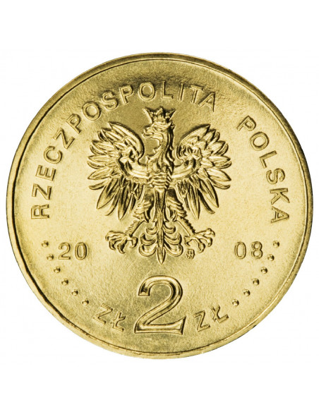 Rewers monety 2 zł 2008 90. rocznica Powstania Wielkopolskiego