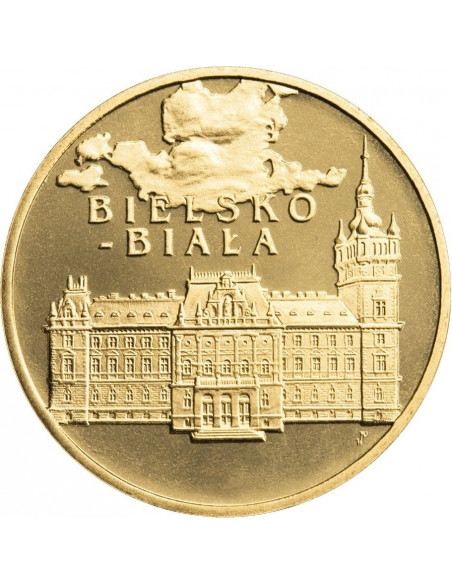 Awers monety 2 zł 2008 BielskoBiała – woj. śląskie