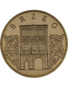 Awers monety 2 zł 2007 Brzeg – woj. opolskie