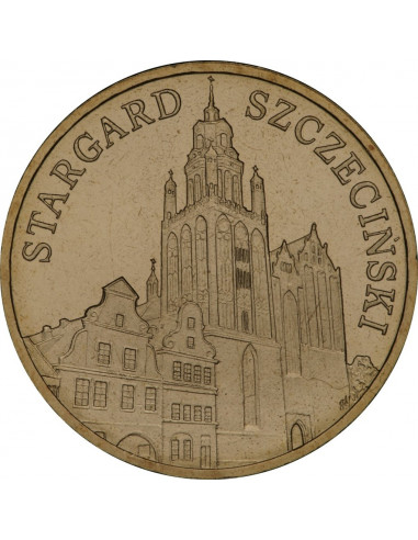 Awers monety 2 zł 2007 Stargard Szczeciński – woj. zachodniopomorskie