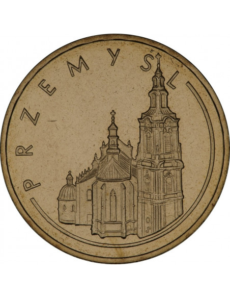 Awers monety 2 zł 2007 Przemyśl – woj. podkarpackie