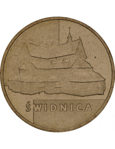 Awers monety 2 zł 2007 Świdnica – woj. dolnośląskie