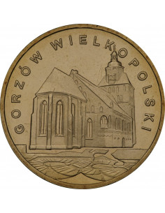Awers monety 2 zł 2007 Gorzów Wielkopolski – woj. lubuskie
