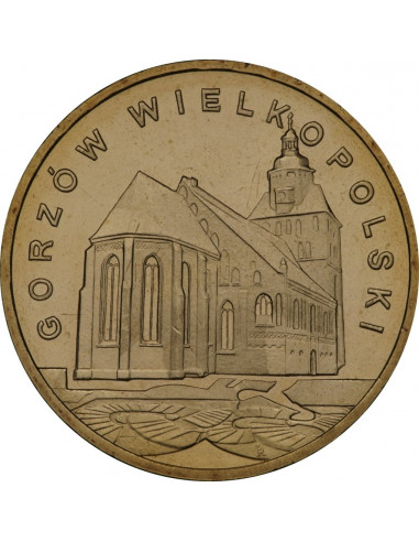 Awers monety 2 zł 2007 Gorzów Wielkopolski – woj. lubuskie