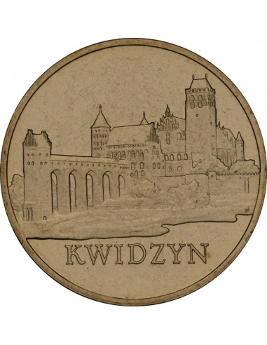 Awers monety 2 zł 2007 Kwidzyn – woj. pomorskie