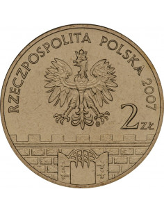 Awers monety 2 zł 2007 Kwidzyn – woj. pomorskie 2