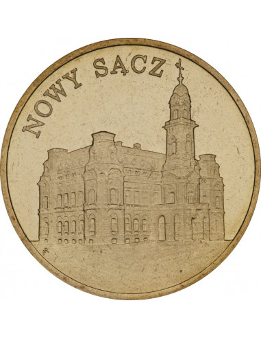 Awers monety 2 zł 2006 Nowy Sącz – woj. małopolskie