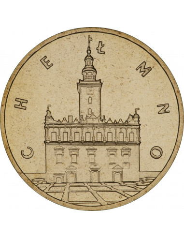 Awers monety 2 zł 2006 Chełmno – woj. kujawskopomorskie