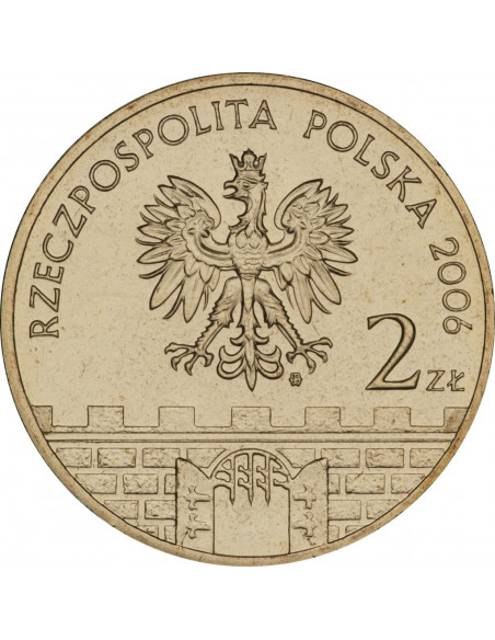Rewers monety 2 zł 2006 Pszczyna – woj. śląskie