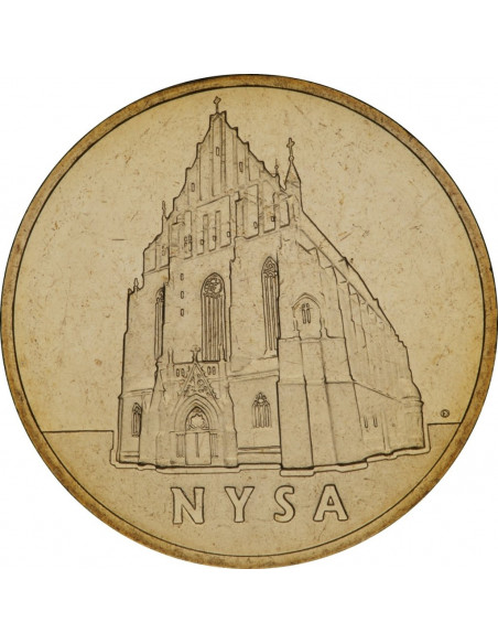 Awers monety 2 zł 2006 Nysa – woj. opolskie