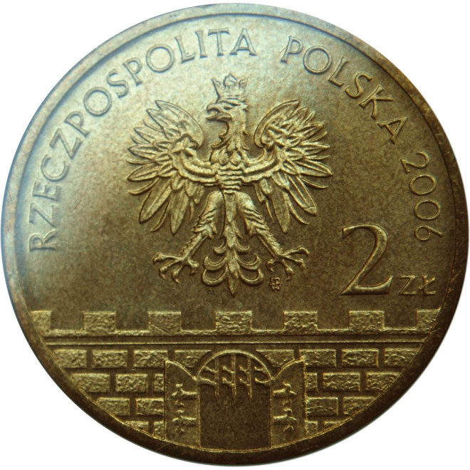 Rewers monety 2 zł 2006 Chełm – woj. lubelskie