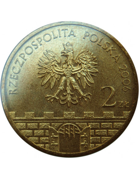 Rewers monety 2 zł 2006 Chełm – woj. lubelskie