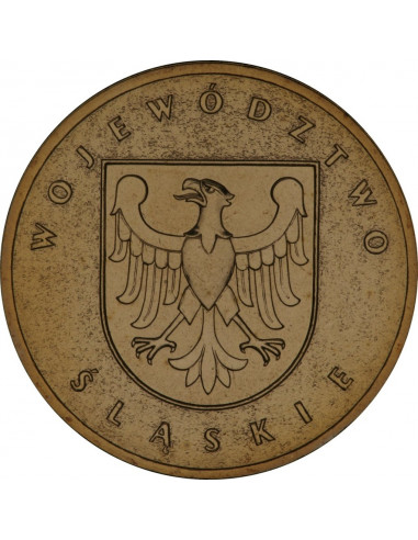 Awers monety 2 zł 2004 Herby Województw: śląskie