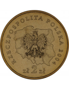 Awers monety 2 zł 2004 Herby Województw: opolskie 2