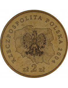 Awers monety 2 zł 2004 Herby Województw: małopolskie 2