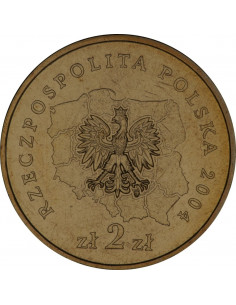 Awers monety 2 zł 2004 Herby Województw: dolnośląskie 2