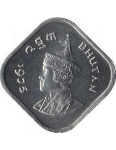 Awers monety Bhutan 5 Chertum 1975